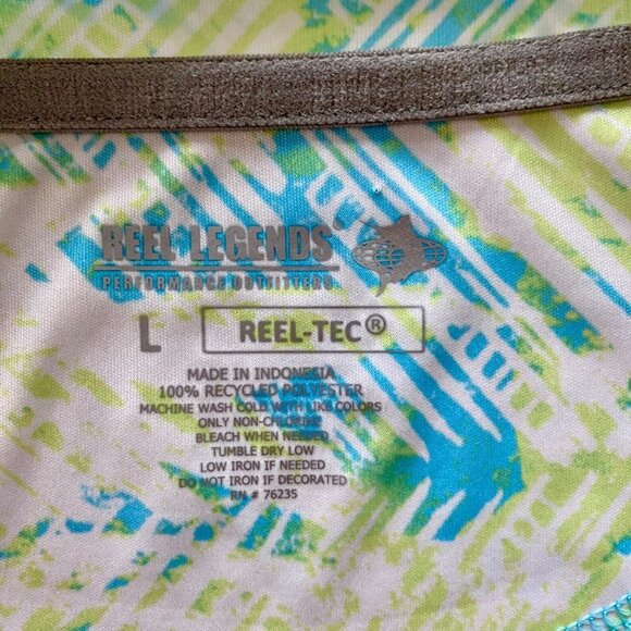 Reel Legends Reel-Tec Men's Short Sleeve Performance Shirt Large NEW - Picture 7 of 7